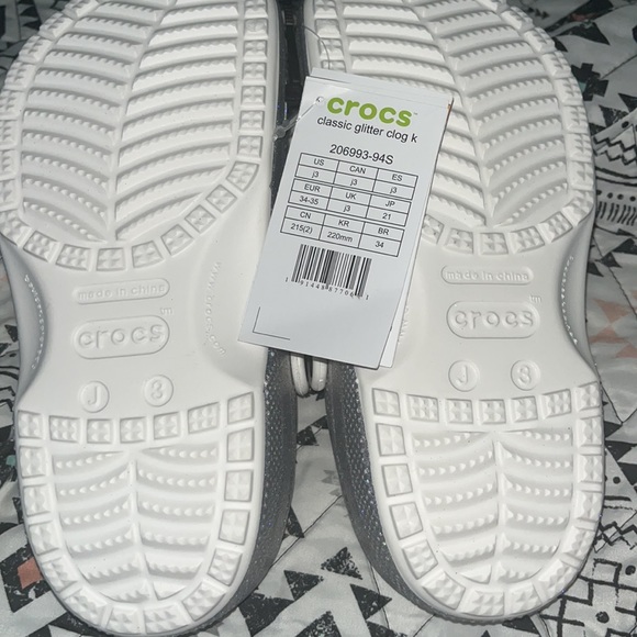 CROCS Shoes Brand New Kids Glitter Sparkle Crocs Size 3 Poshmark